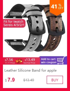 FOHUAS, ремешок для часов из черного дерева, натуральная кожа, петля для apple watch, серия 3, 42 мм, Ретро ремешок, браслет, застежка, петля, черный, коричневый
