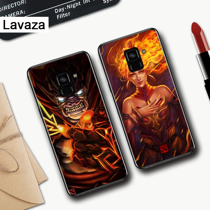 Game dota 2 logo Silicone Case for Samsung A3 A5 2016 2017 A6 Plus 2018 A7 A8 A9 A10 A30 A40 A50 A70 A10S A20S A50S A70S | Мобильные