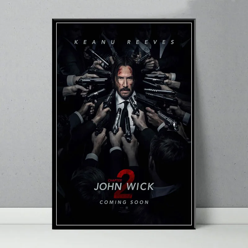 P279 Джон уик горячий фильм серии Keanu Ривз художественная живопись Шелковый Холст