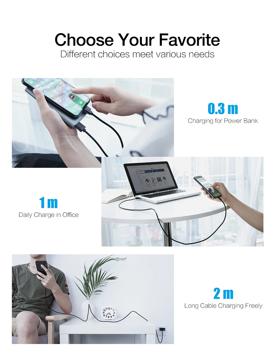 RAXFLY кабель usb type-C для Xiaomi Redmi Note 7 Micro USB кабель для зарядки и передачи данных для iPhone XR XS Max 7