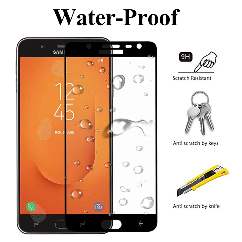 9D полное покрытие закаленное стекло для samsung j2 j3 j5 j7 2017 prime Защитная пленка экрана j
