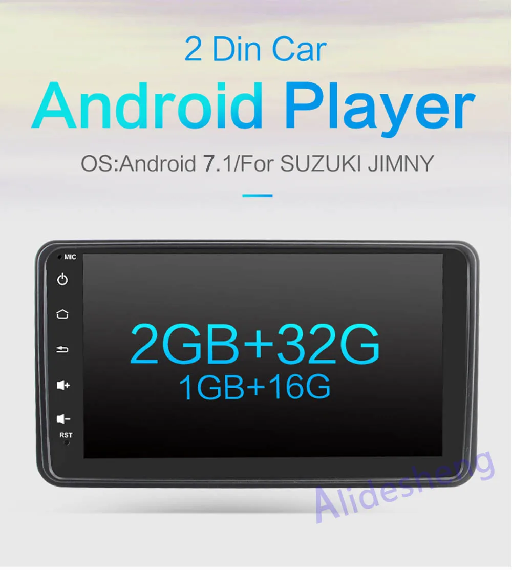 Android 7,1 автомобильный Радио gps dvd-плеер для Suzuki Jimny 2007- WiFi Android RDS стерео автомобильный аудио и видео мультимедийный плеер
