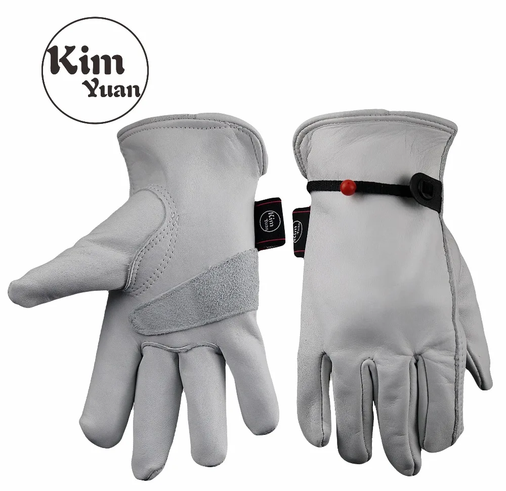 

50 Pair Light Welding Work Glove Leather Industrial Safety Wear Resistant Mechanic Worker Natural Working Mitten Wholesale