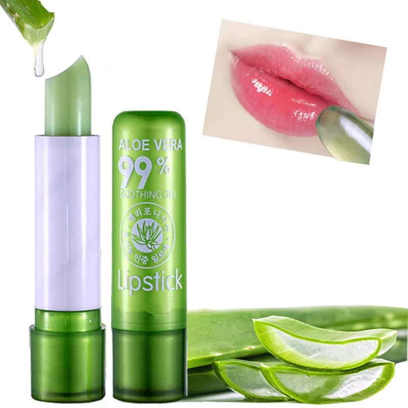 1 шт. влаги расплава бальзам для губ длительный изменить Цвет помада алоэ