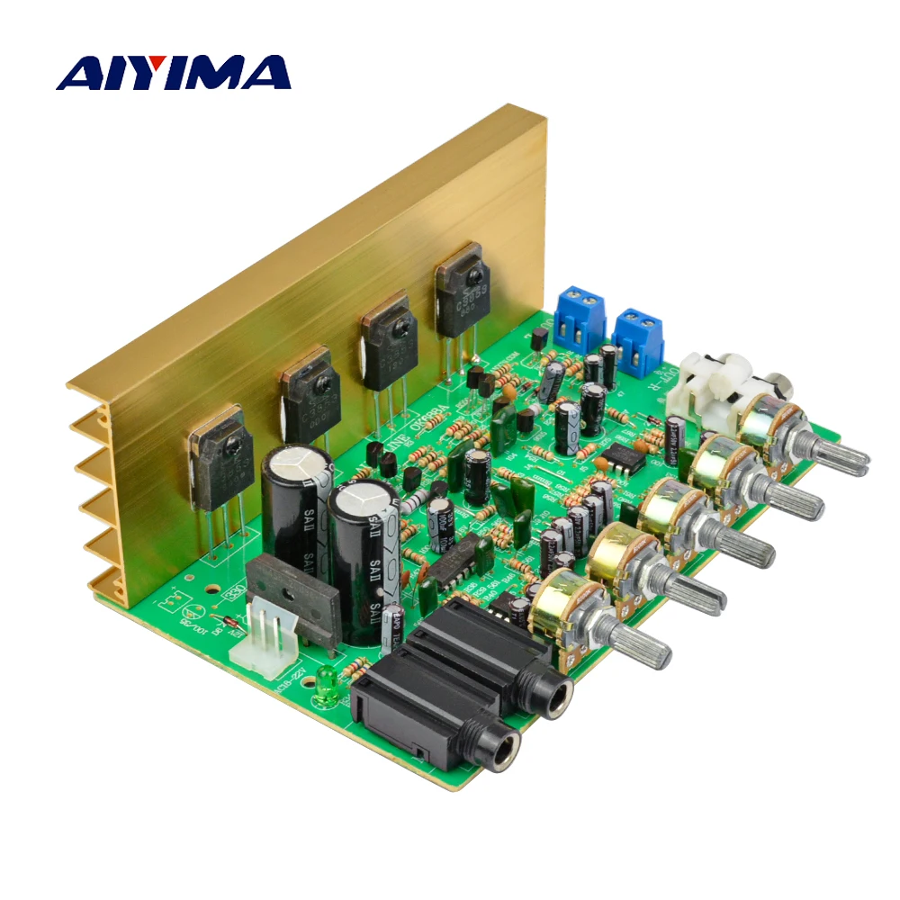 Плата звукового усилителя AIYIMA для караоке Hi Fi цифровой усилитель реверберации 100