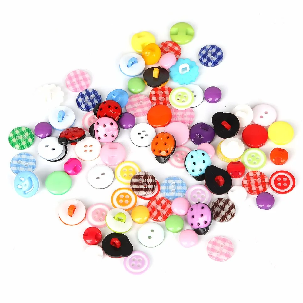 Круглые разных размеров мини-кнопки из смолы для шитья аксессуары рукоделия