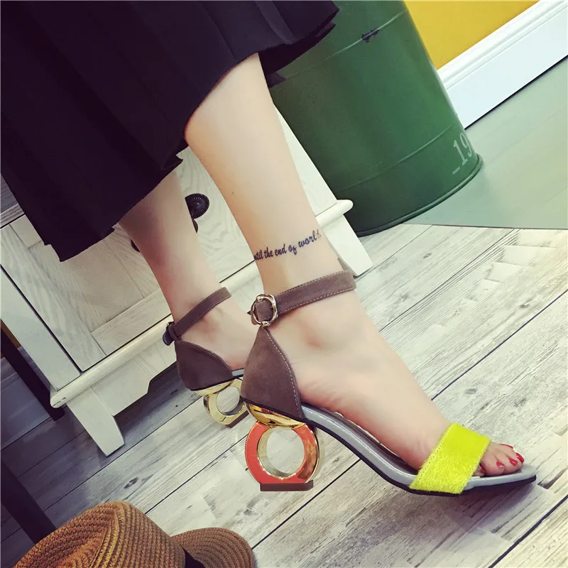 Scarpe Strane Sandalias Повседневное Mujer летние сабо на высоком Босоножки платформе туфли