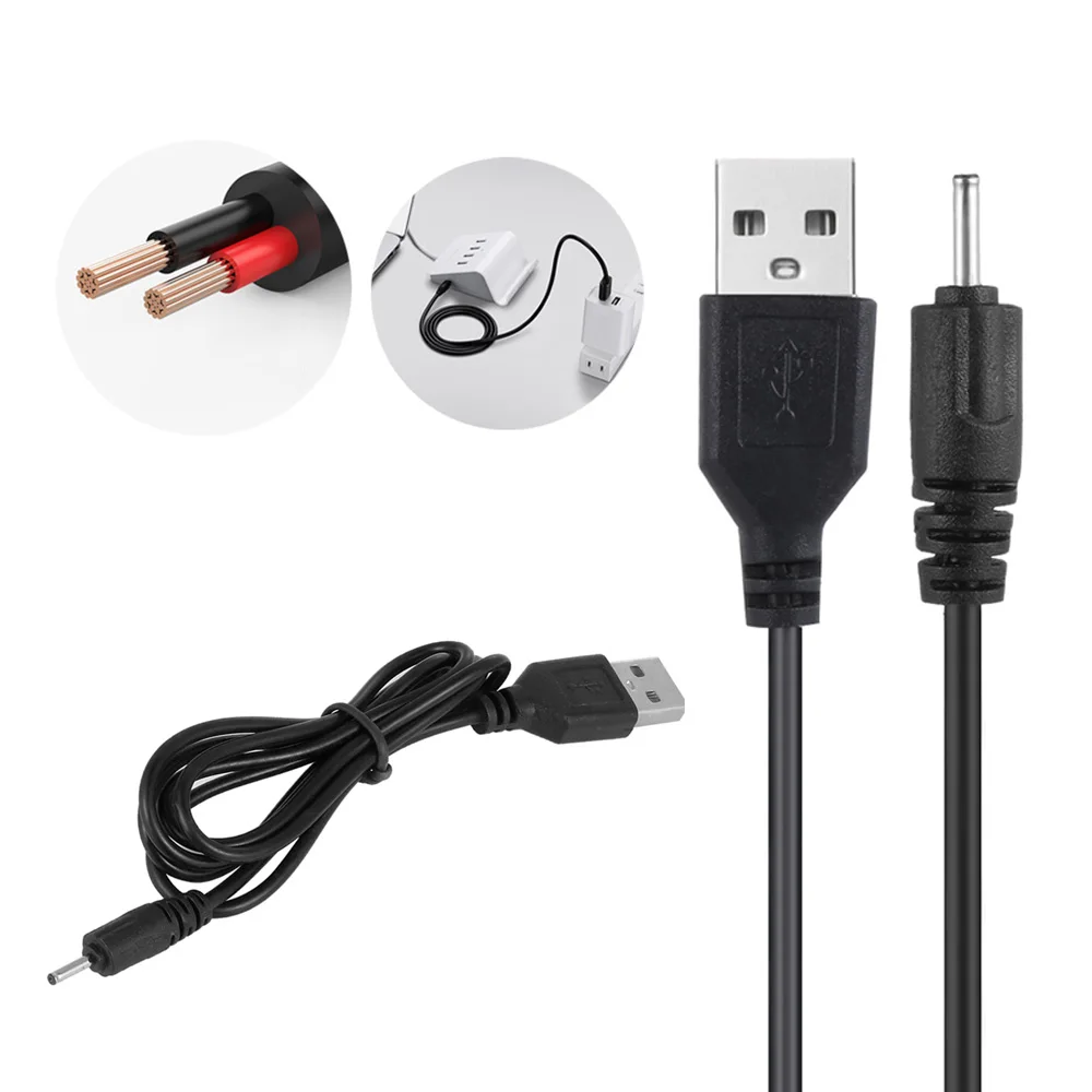 Новое поступление USB до 2,0 мм DC 5 в кабель для зарядного устройства Разъем питания адаптер для зарядки Ремонт гнезда Шнур адаптер переменного тока с usb-разъемом для постоянного тока Прочный