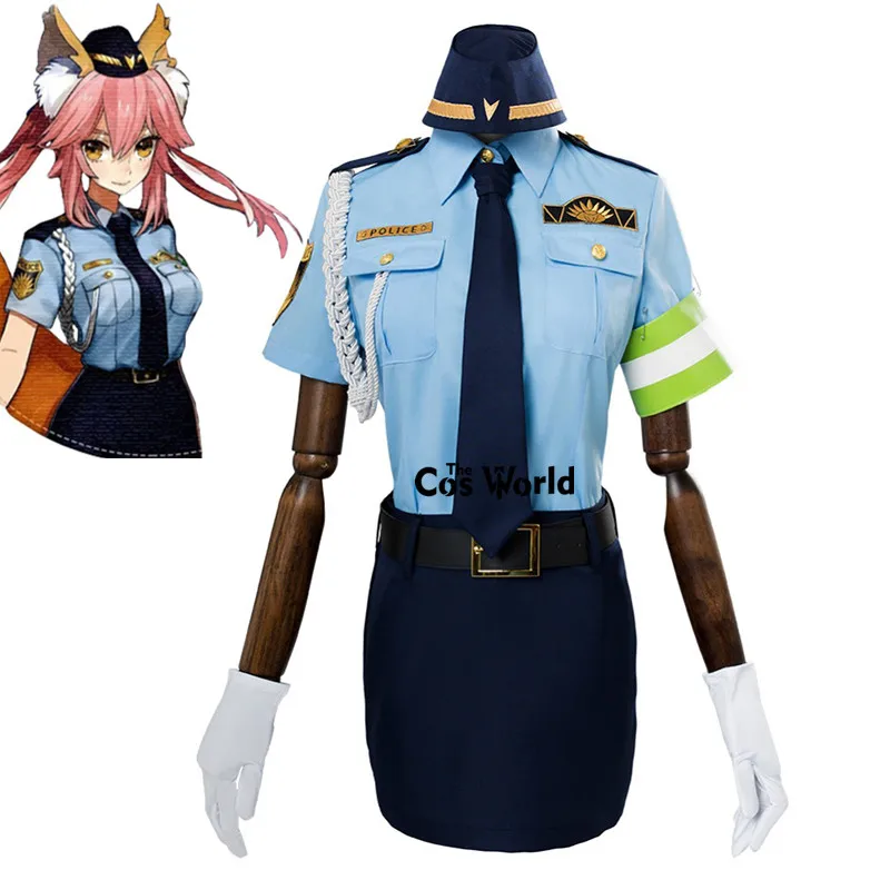 

Fate EXTELLA Link Tamamo no Mae, Полицейская униформа, платье, костюм аниме, костюмы для косплея