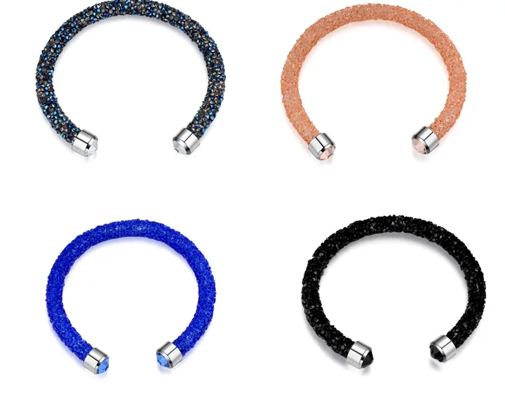 Горячие Кристаллы от Swarovski браслеты дружбы манжеты браслеты для женщин Свадебная вечеринка ювелирные изделия подарок