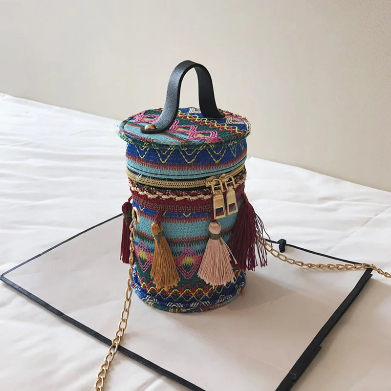 Женская сумка-мессенджер LBY2019 с одной цепочкой и кисточками | Багаж сумки