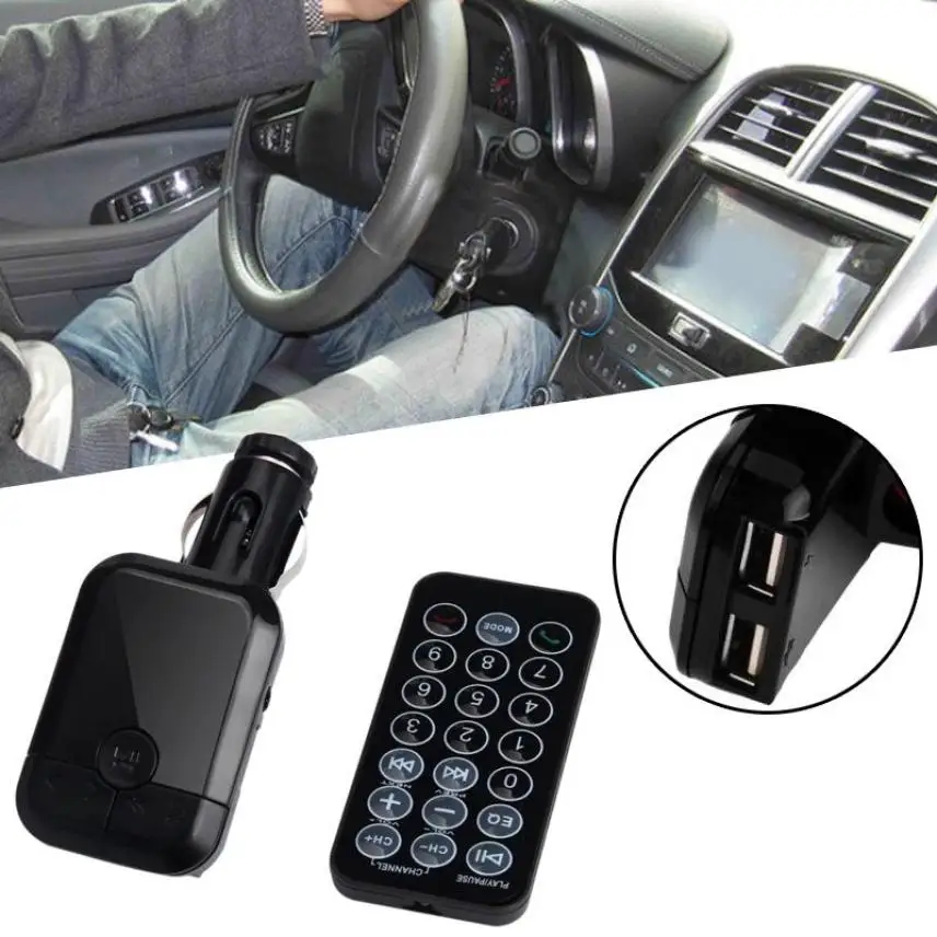 Mp3-плеер S9 BT USB ЖК Автомобильный комплект MP3 Bluetooth FM-передатчик с громкой связью