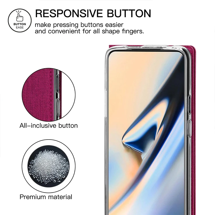 Для Oneplus 7T 7T Pro Чехол для телефона кошелек Мягкий противоударный флип защитный чехол для Oneplus 7 7 Pro Анти-падение флип чехол