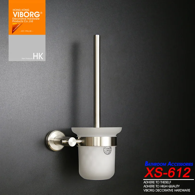 Набор кистей для унитаза VIBORG Deluxe SUS304 из нержавеющей стали с настенным креплением