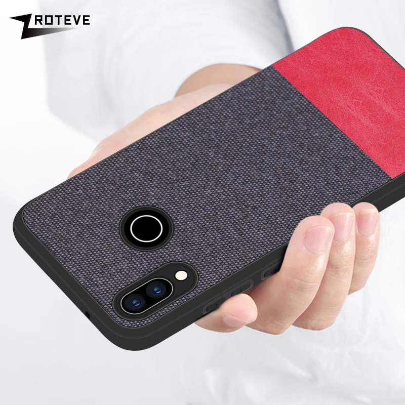Чехол для Huawei P20 Lite ZROTEVE Мягкий ТПУ Край холст задняя крышка Ткань чехол Pro
