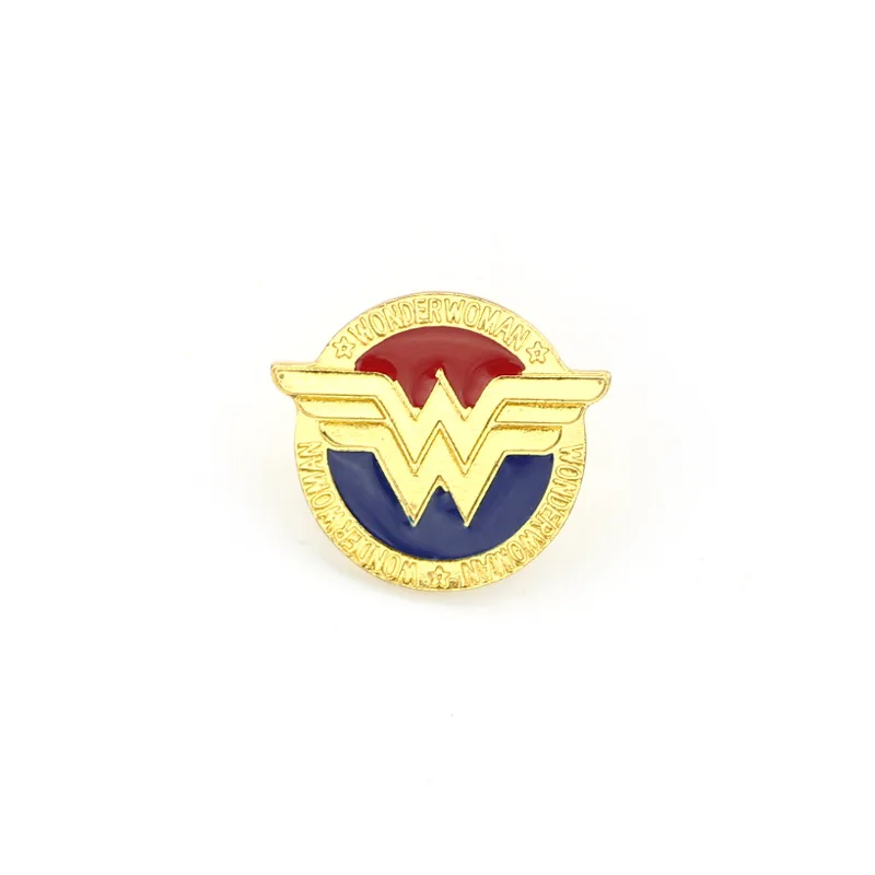 Wonder Woman брошь классический золотой цвет значок булавки Лига Справедливости