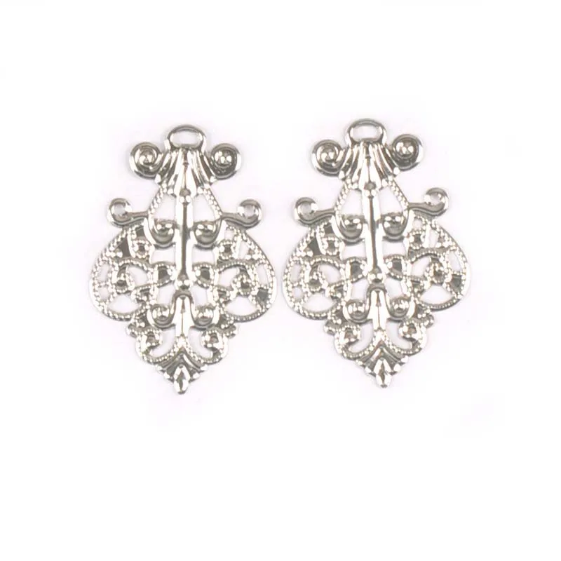 Бронзовые/Серебристые/Золотые коннекторы филигрань 10 шт. цветочные обертывания