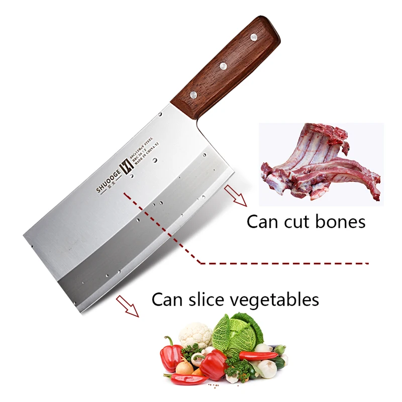 SHUOOGE 8 дюймовый кухонный нож из нержавеющей стали качественный для нарезки