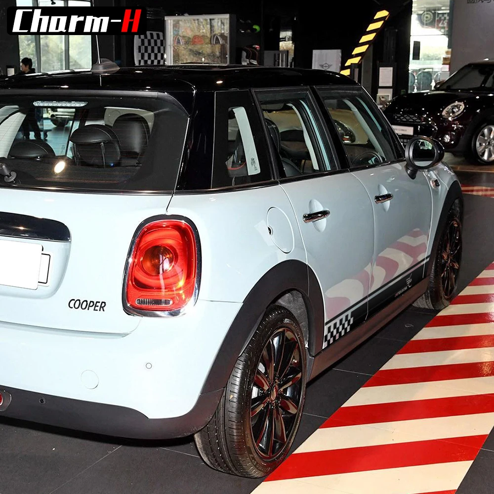 Автомобильный Стайлинг юбка в полоску ограниченная серия наклейки для MINI Cooper R50
