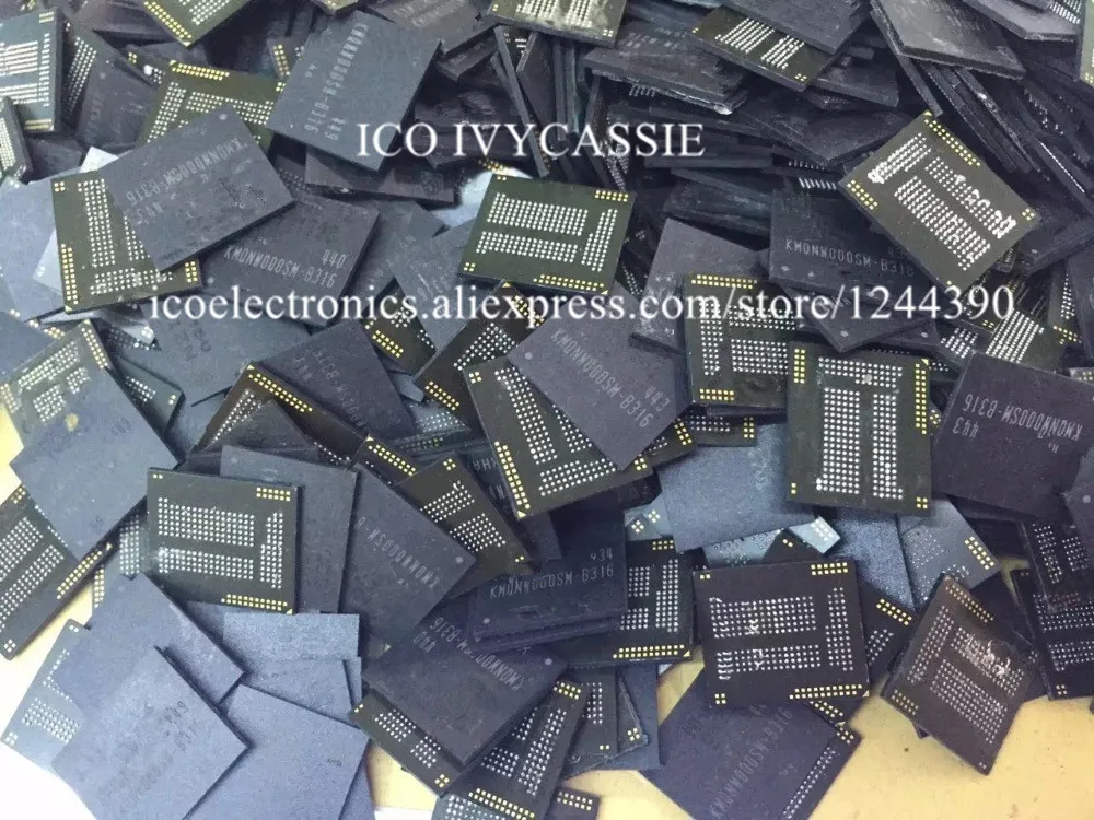 KMQNW000SM-B316 eMMC EMCP UFS BGA221 чип ИС флэш-памяти NAND 8 Гб + 1 припаянный булавки с шариком |