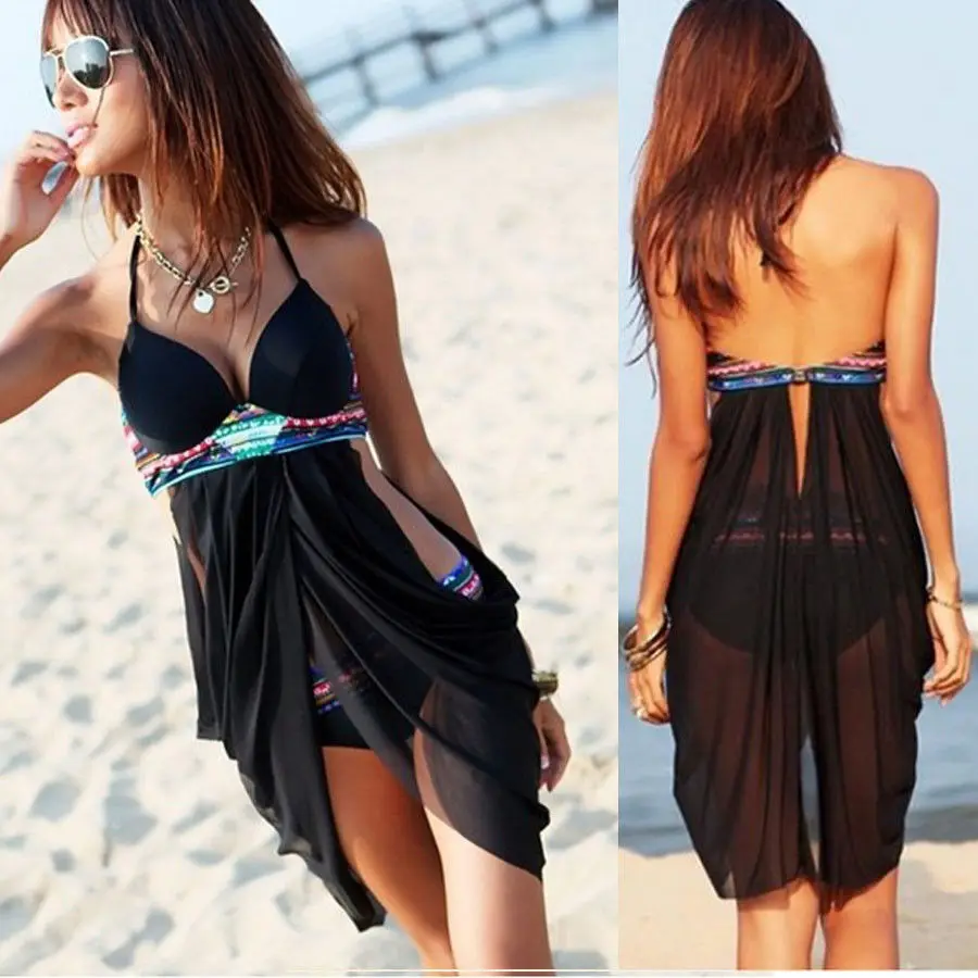 Для женщин сексуальные купальники бюстгальтер с вкладышами пуш ап бикини набор