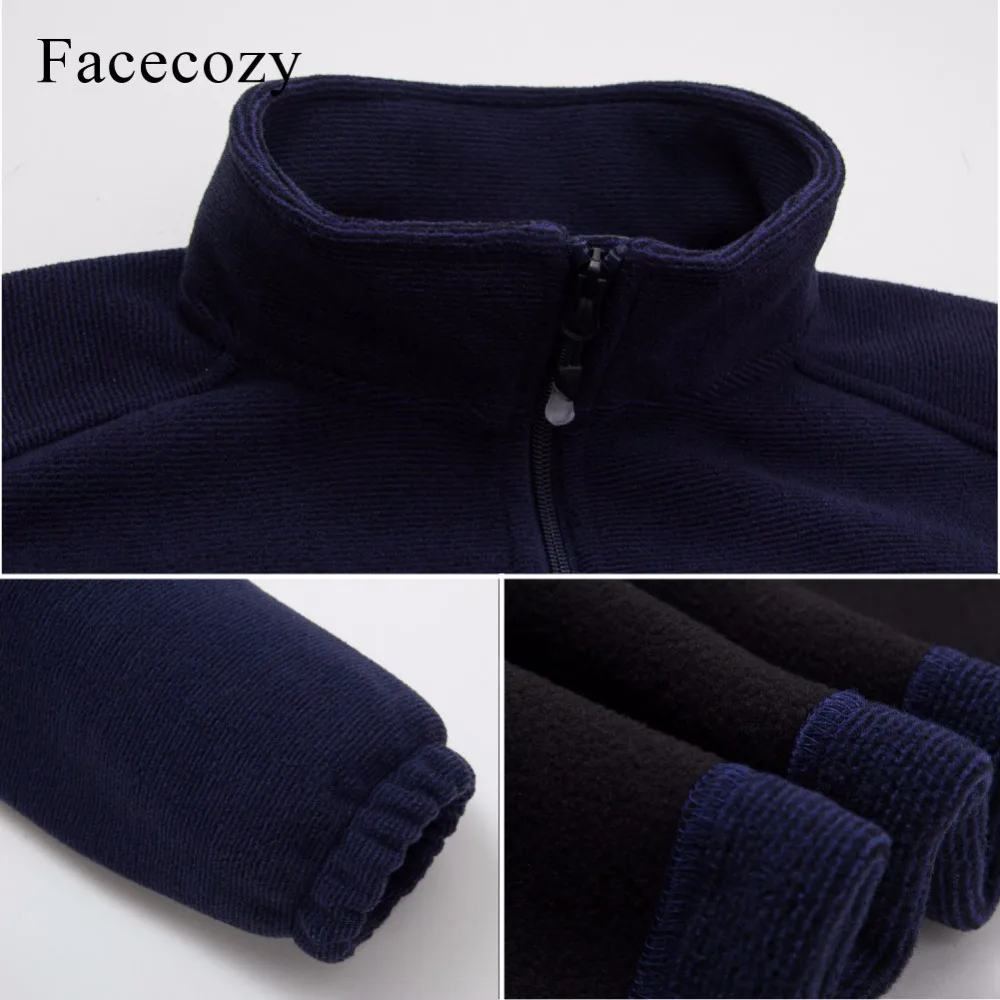 Facecozy мужские уличные походные теплые флисовые куртки 2019 осенне зимнее пальто для