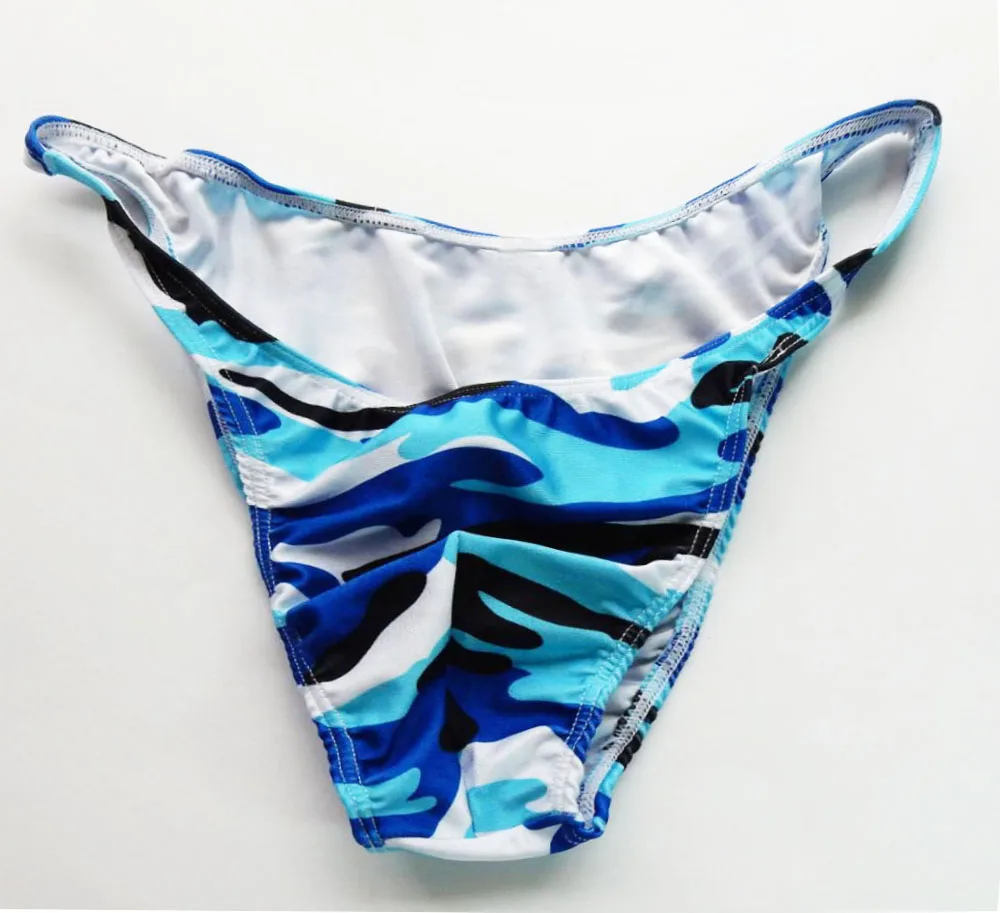 Crime Hot Sexy Gay Men's Underwear Printing Breathable swimsuit Fabric Men Briefs cuecas Penis Jockstrap Underwear Man