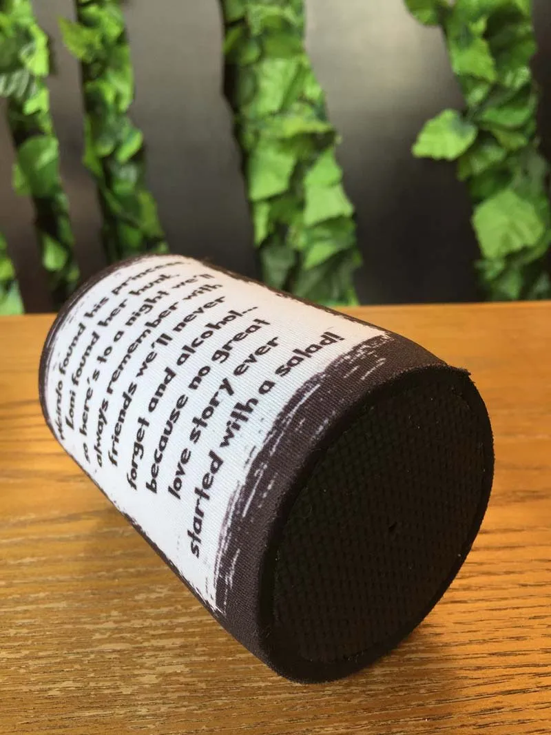 250pcs/lot Stubby Holders Custom With Customer Design/Logo Print Neoprene Beer Cooler Can For Wine Foods And Bottle | Багаж и сумки