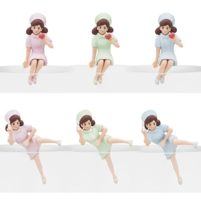 Маленькая игрушечная фигурка из ПВХ, медсестра yuanzi, 6 шт./компл.