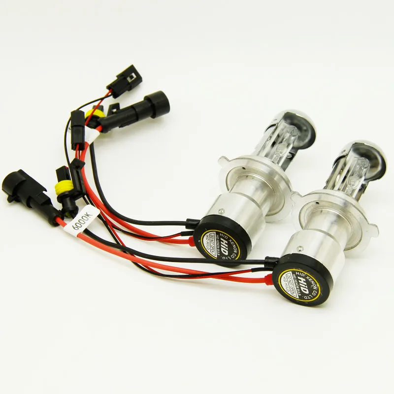 Alu bodyBixenon HID Hi/короче спереди и длиннее сзади) лампы 55 Вт H4 Bi xenon 3 сменные