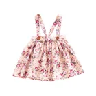 Юбки с цветочным рисунком для новорожденных девочек, юбка с цветочным рисунком на бретельках, мини-юбки, наряды