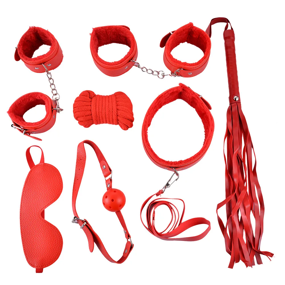 Секс игра для взрослых 7 шт./компл. сексуальный из ПУ искусственной кожи