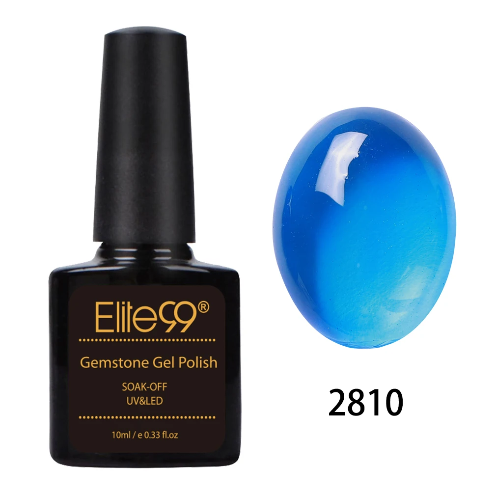 2810 Elite99 10 мл Прозрачный Gamestone Гель-лак для ногтей карамельный цвет замачиваемый УФ светодиодный Гель-лак для ногтей длинный последний Гибридный Полупостоянный гель - Цвет: 2810