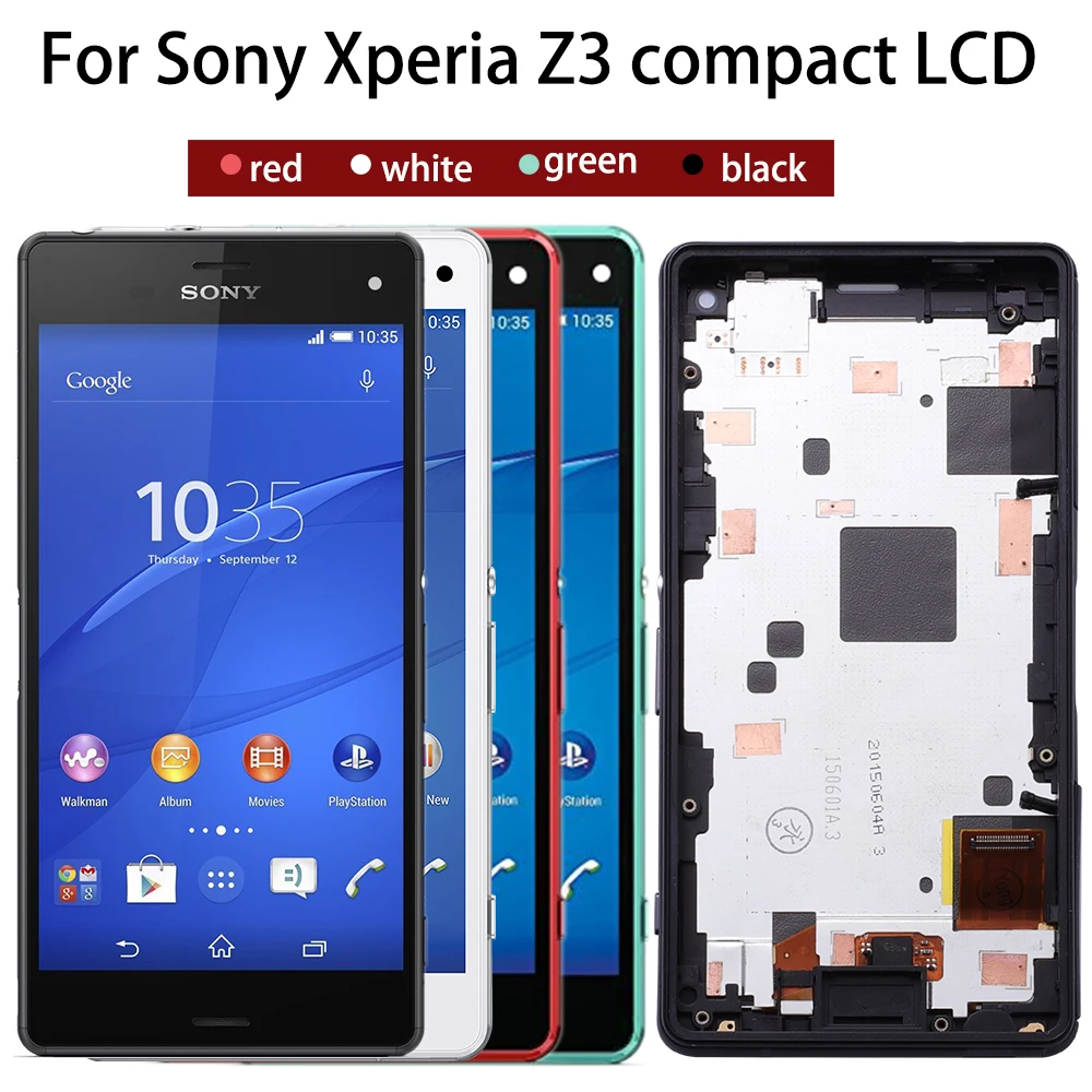 Оригинальный сенсорный ЖК экран для SONY Xperia Z3 Compact рамка дисплея Mini D5803 D5833