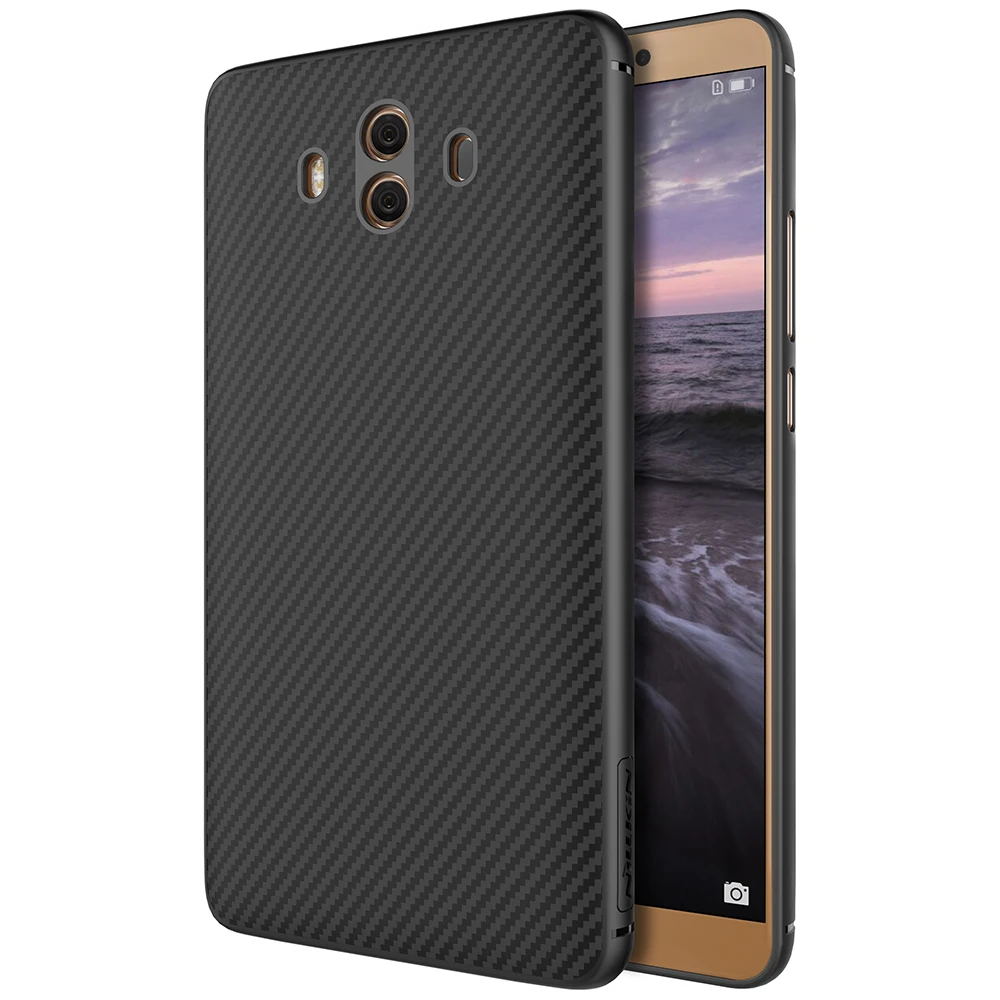 Nillkin Synthetic Fiber углерода pp Пластик задняя крышка для Huawei Mate 10 Case 5.9 дюймов Магнитный