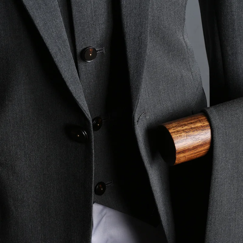 2019 мужской повседневный костюм Корейская версия ветра тонкий сплошной цвет