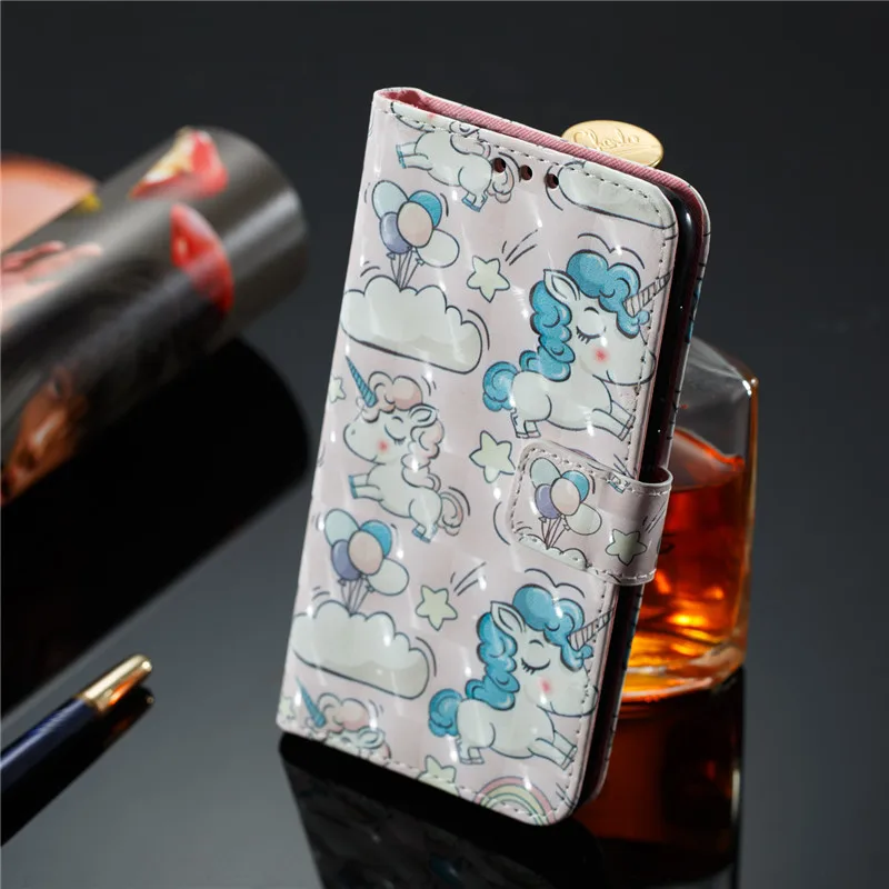 Wekays для Huawei Mate 10 Lite милый мультяшный Единорог Череп Кожаный чехол Nova 2i Honor 9i Maimang 6