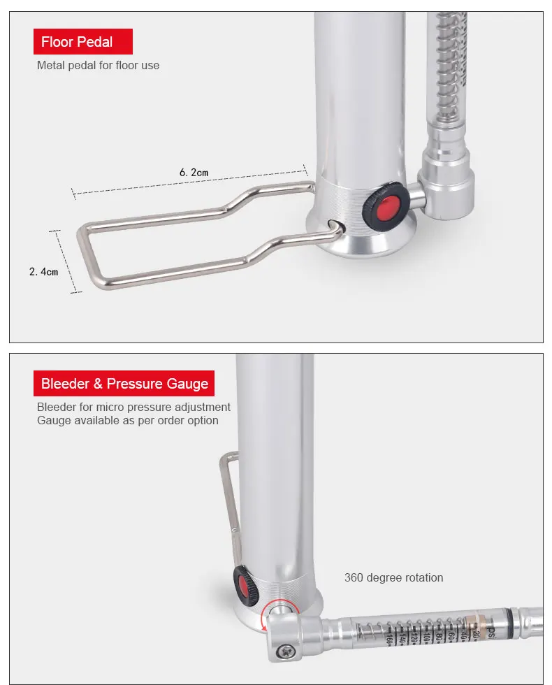 Deemount PMP-020 160PSI велосипедный насос велосипедные шины мяч пол Надувное ЧПУ сплав баррель W/Bleeder педаль шланг Presta Шредер клапан