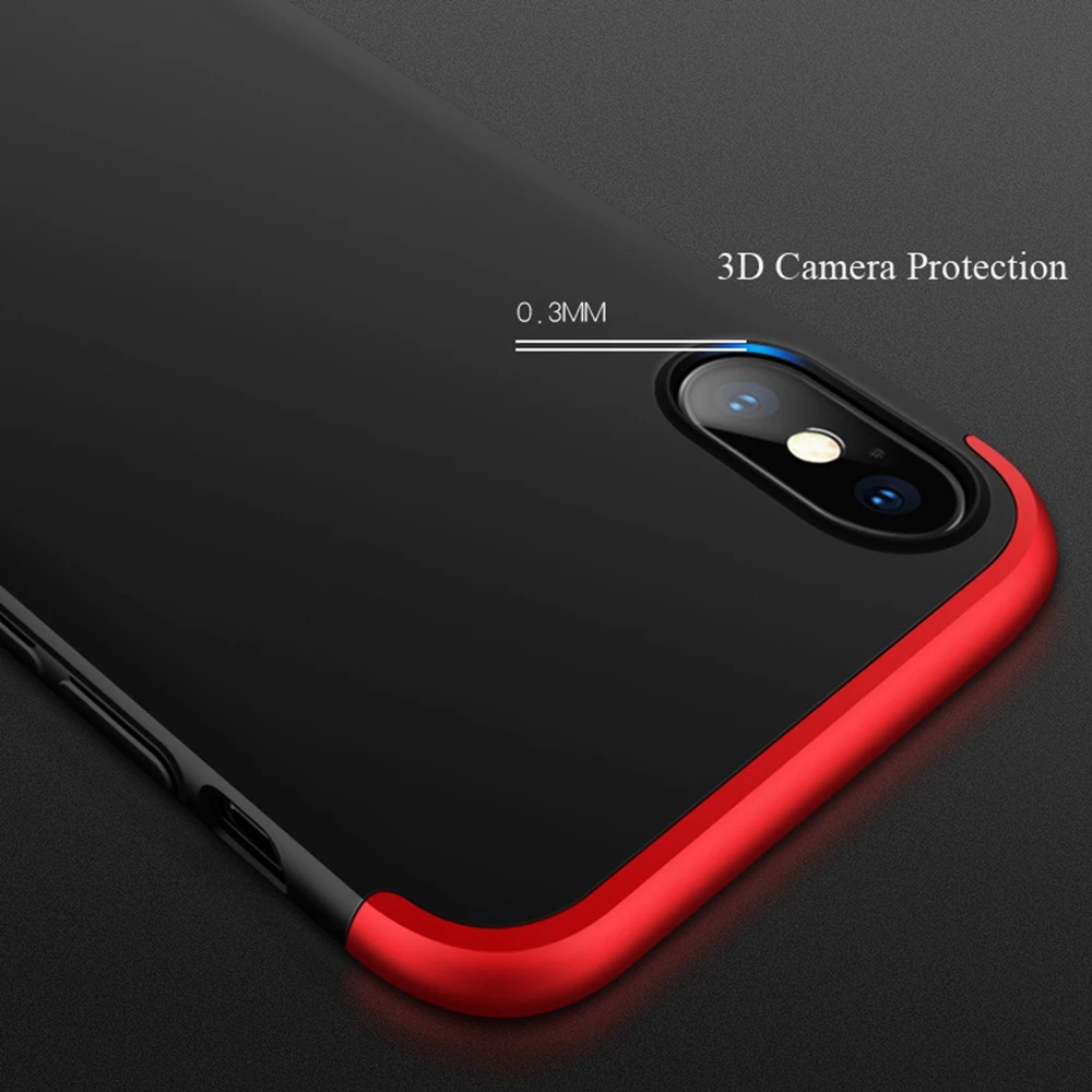 Roybens для IPhone X нрав Стекло Экран протектор 3 в 1 Гибридный Панцири 360 Полный