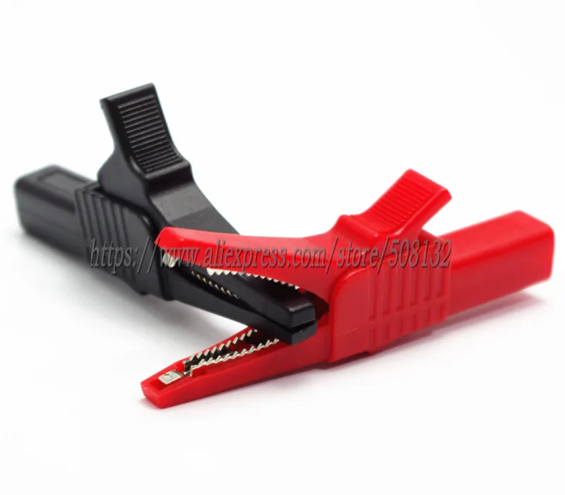 Изоляционный силиконовый пружинный тестовый зонд 4 мм с зажимом типа