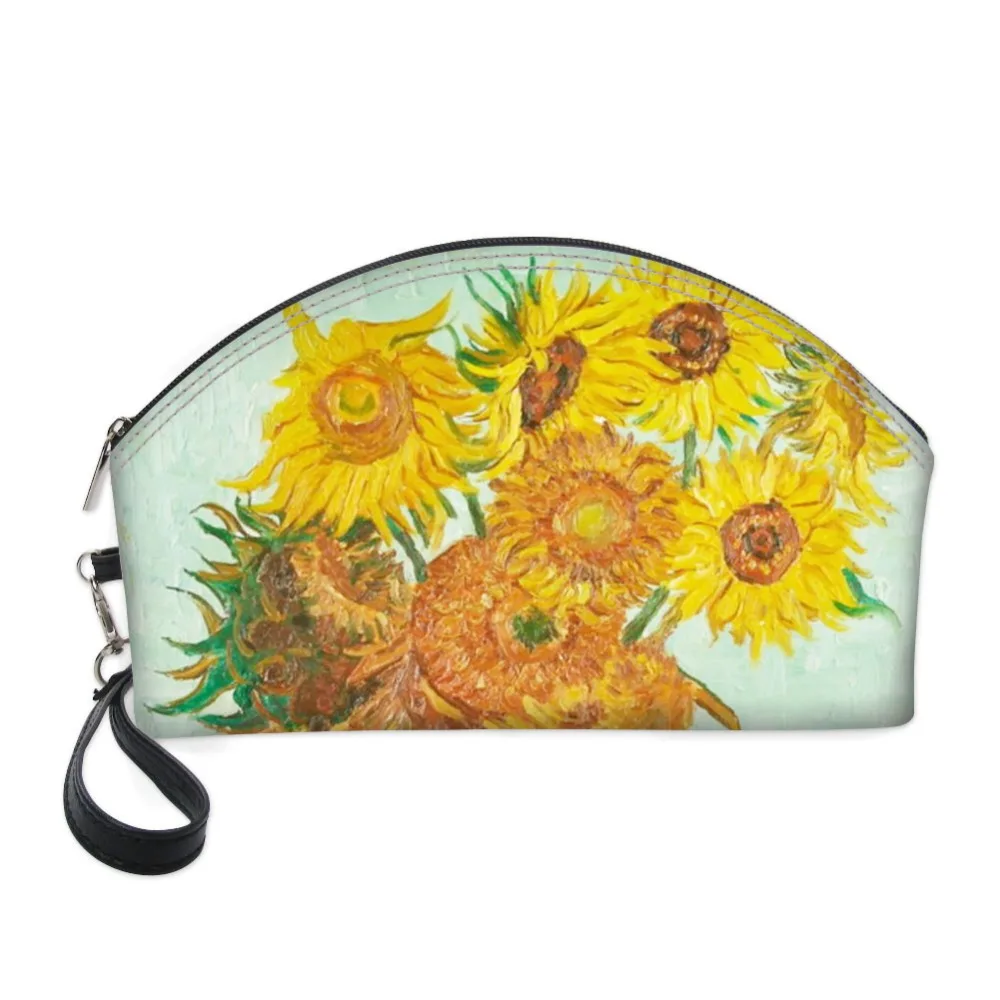 

Customized Vincent van Gogh Starry Night Cosmetic Bag Makeup Organizers Toiletry Travel Cosmetic Cases Lady Vanity Case Pochette