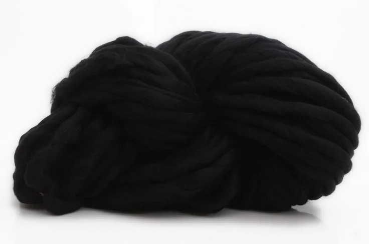 14 black Mylb 1 шт./250 супер толщина вискозной массивной пряжи ровинг пряжа для прядения ручного вязания пряжа зимняя теплая - Цвет: 14 black