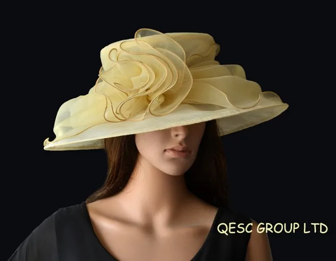 Шляпа из органзы с перьями для свадьбы гонок вечеринки церкви|hat panama|hat cutehat feather |