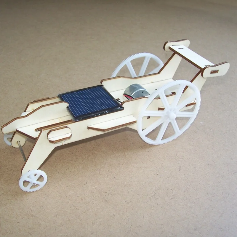 DIY солнечный гоночный мини автомобиль на солнечных батареях для детей забавный