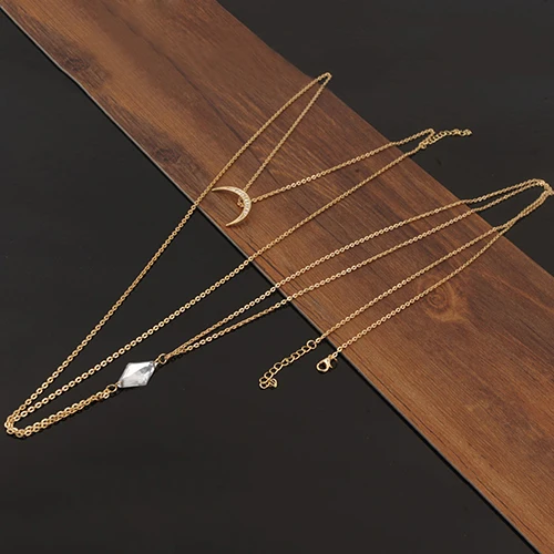 Лидер продаж женское ожерелье в виде Луны живота тела колье 6 кг 7egq BDTI | Украшения