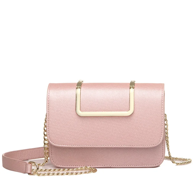 Твердое Покрытие Лоскут Цепи Crossbody сумки Женские Сумка 2016 Кожа PU Сумочка