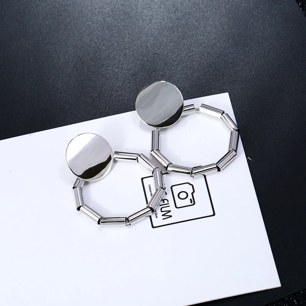 Kristi Tina Fashion Jewelry Female Exaggerated Metal Geometry Earrings Vintage Zinc Alloy Charm | Украшения и аксессуары