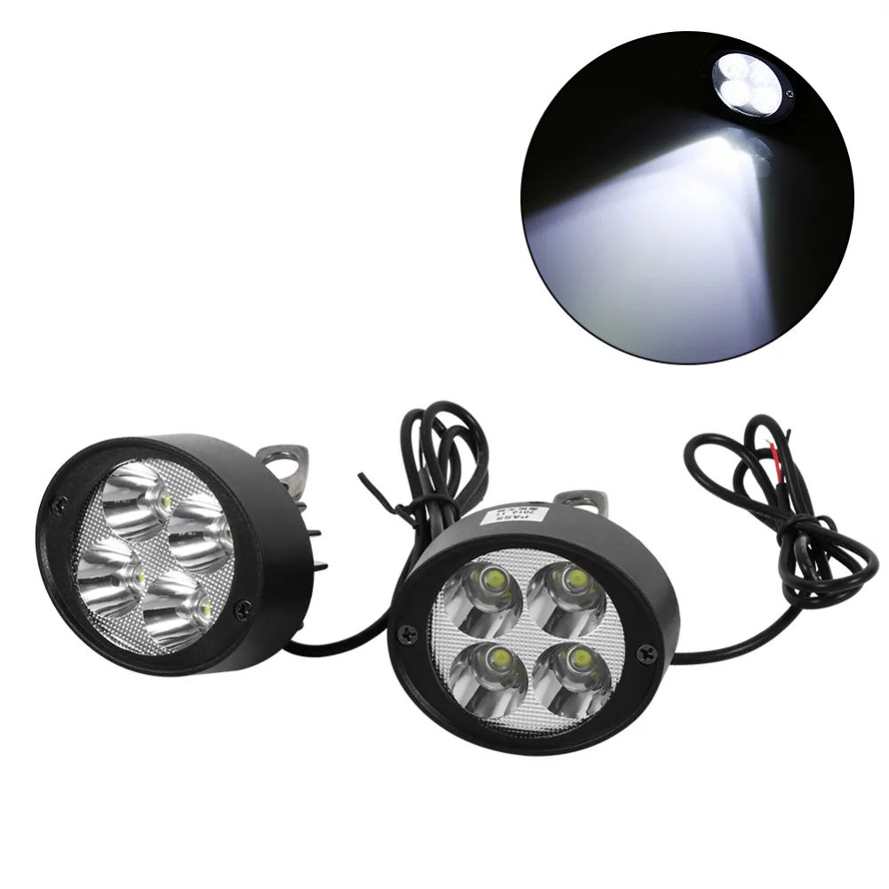 Светодиодный светильник для мотоцикла 2 шт. зеркала вождения противотуманный