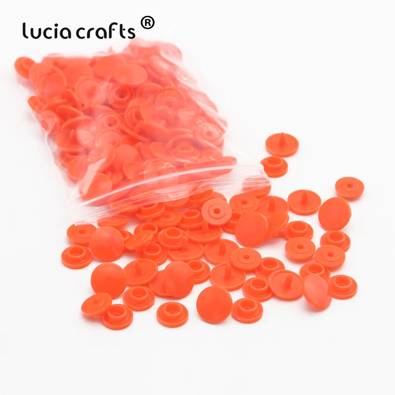 Lucia crafts 100 компл./лот 1,2 см Мульти параметр Пластик кнопки для одежды сумка-папка темная Пряжка DIY аксессуары для ногтей E0523