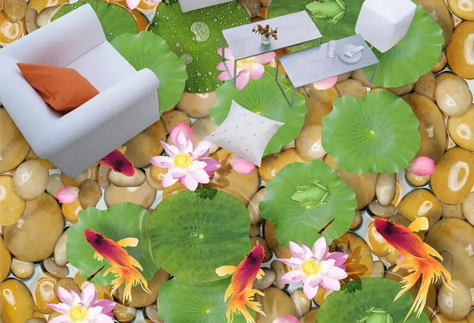 Высокое качество 3d напольное покрытие пользовательская фотография Настенная